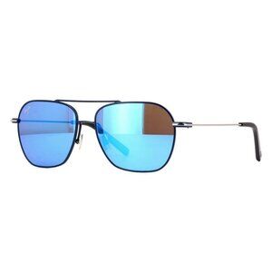 New MAUI JIM Mano Blue Polarised Square B877 03 Sunglasses Women